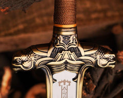 Handmade Atlantean Sword | Conan the Barbarian Replica | Fantasy Broadsword | LARP Cosplay Prop | Groomsmen Gift for Him Halloween Costume
