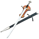 Anduril Sword of Narsil The King Aragorn Lord of The Rings Sword With Wall Plaque & Scabbard