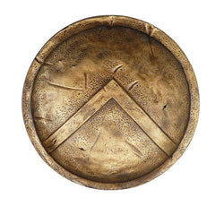 King Leonidas Spartan shield replica with lambda symbol