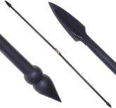 Full-scale 300 Spartan warrior spear replica with carbon steel blade