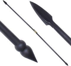 Full-scale 300 Spartan warrior spear replica with carbon steel blade
