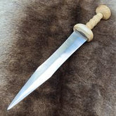 Mainz type Roman gladius sword replica with a sharp steel blade