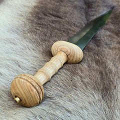 Mainz type Roman gladius sword replica with a sharp steel blade