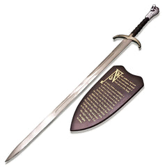 Game of Thrones Longclaw Sword of Jon Snow Replica with Night's Watch Oath Wall Plaque