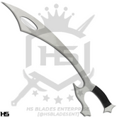 Star Trek Klingon Kur'leth knife replica with stand and sheath