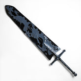 Black Clover Asta Demon Slayer Sword replica with shaped blade and guard