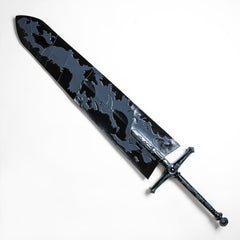 Black Clover Asta Demon Slayer Sword replica with shaped blade and guard