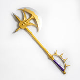 Escanor Divine Axe Rhitta replica with ornate golden crescent design