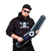 RWBY Marrow Amin Fetch boomerang sword replica with circular bladed design