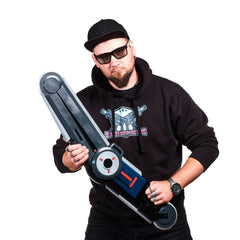 RWBY Marrow Amin Fetch boomerang sword replica with circular bladed design