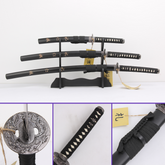 The Last Samurai katana replica with black saya and gunome hamon