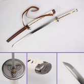 Michonne The Walking Dead sword replica with brown leather saya