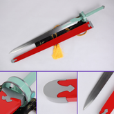 Asuna Lambent Light Sword replica with red wooden saya and light green handle