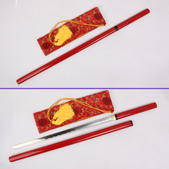 Michonne The Walking Dead sword replica with brown leather saya