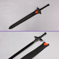 Kirito Sword Art Online long sword replica with black saya