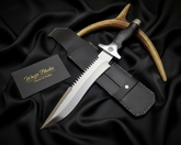 Resident Evil Jill Valentine D2 steel knife replica with leather sheath
