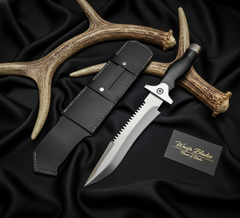 Resident Evil Jill Valentine D2 steel knife replica with leather sheath
