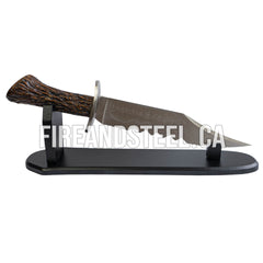 Ruby's Supernatural demon-killing knife replica with wooden display stand