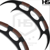 Star Trek Klingon Bat'leth sword replica with polished finish
