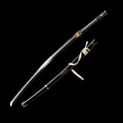 Kill Bill handmade T10 katana replica with black hardwood saya
