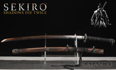 Sekiro Kusabimaru katana replica with detailed wooden scabbard