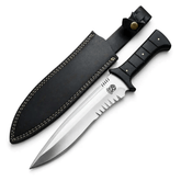 Leon Kennedy Resident Evil 4 knife replica with leather sheath