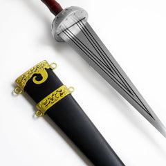 Meliodas Liz's Sword replica with ornate golden sheath