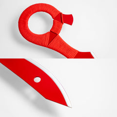 Red Kill la Kill Ryuko Scissor Blade 2nd Half replica with leather sheath