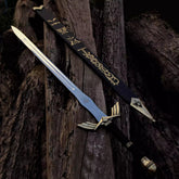 Legend of Zelda Master Sword Replica, Handmade Link Sword, Stainless Steel Fantasy Display Sword, Movie Sword Replica, Cosplay Collectible