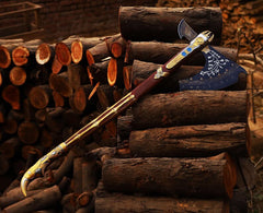 Leviathan Axe God of War Replica Kratos Axe Men Cosplay Wedding Gift for Husband Birthday Gift for Dad Anniversary Gift for Boyfrien