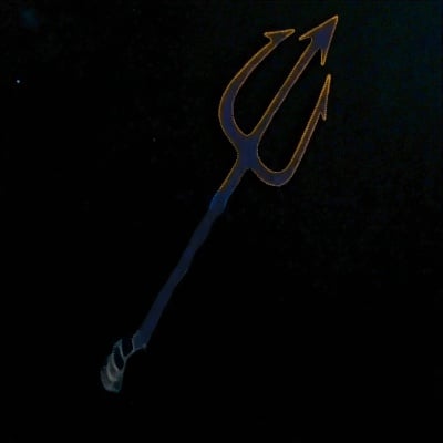 Dragon Ball Demon Fork weapon replica with a sinister fantasy design