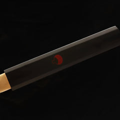 Naruto Sasuke katana replica with black scabbard and display stand