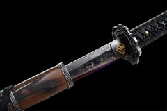 Sekiro Mortal Blade katana replica with blue patina and lotus guard