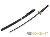 Fairy Tail Erza Scarlet Hakama Armor katana replica with support