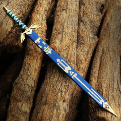 Legend of Zelda Master Sword Replica, Handmade Link Sword, Stainless Steel Fantasy Display Sword, Movie Sword Replica, Cosplay Collectible