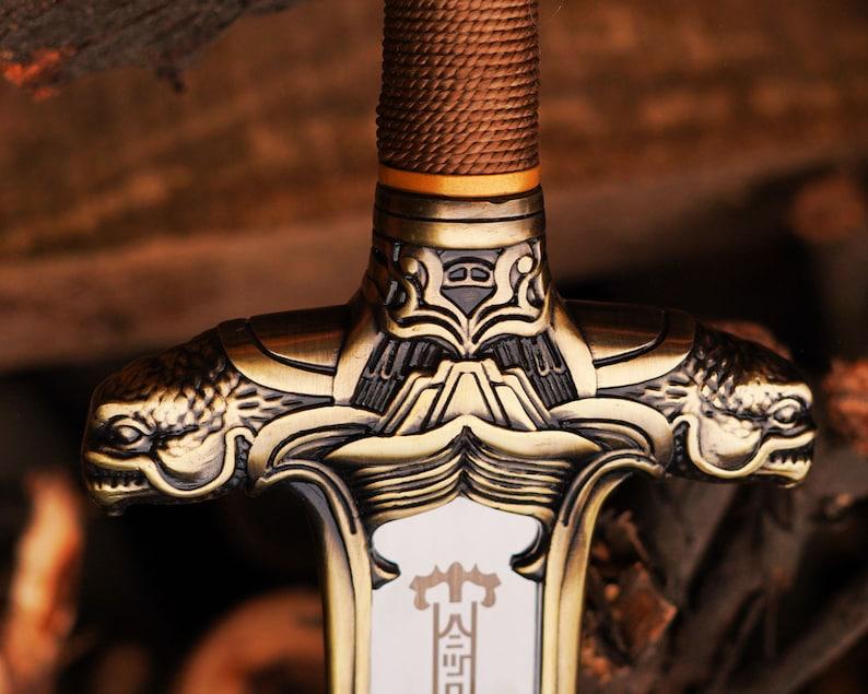 Handmade Atlantean Sword | Conan the Barbarian Replica | Fantasy Broadsword | LARP Cosplay Prop | Groomsmen Gift for Him Halloween Costume