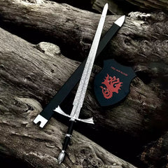 Dark Sister Sword Replica | Targaryen Inspired Fantasy Longsword | Stainless Steel Blade