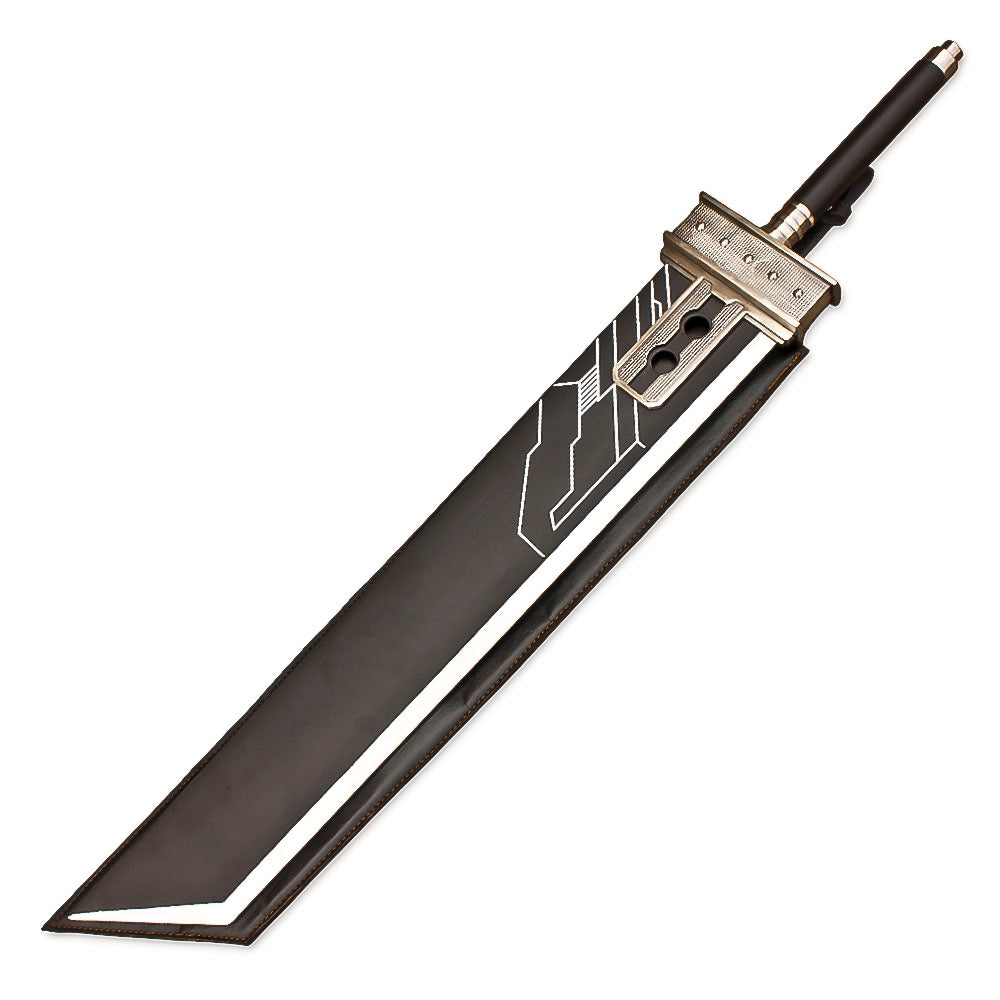54" Final Fantasy VII Cloud Strife Buster Sword Prop Replica With Leather Sheath
