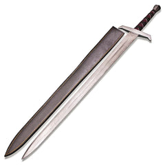King Arthur Excalibur Movie Replica Damascus Steel Sword with Sheath