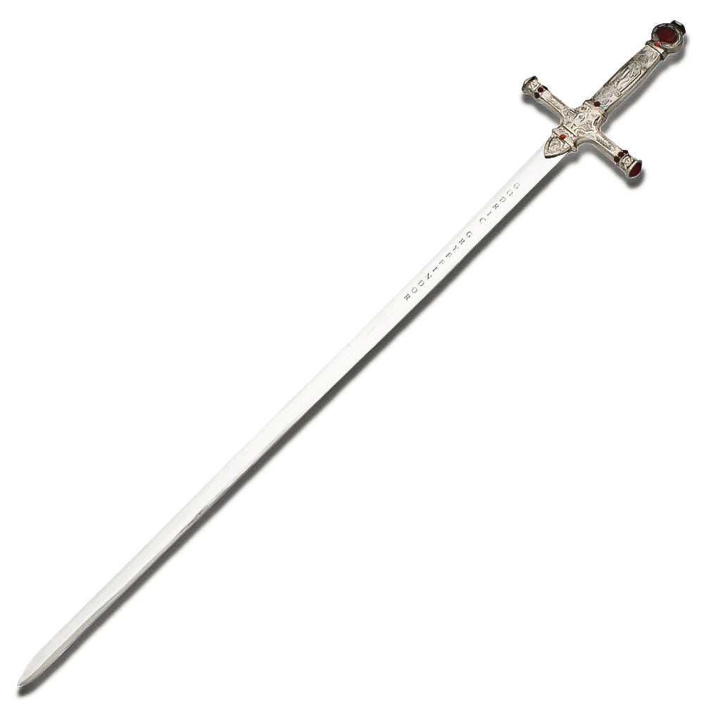Harry Potter Sword of Gryffindor Replica with Faux Ruby Accents and Scabbard