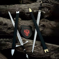 Dark Sister Sword Replica | Targaryen Inspired Fantasy Longsword | Stainless Steel Blade