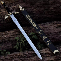 Legend of Zelda Master Sword Replica, Handmade Link Sword, Stainless Steel Fantasy Display Sword, Movie Sword Replica, Cosplay Collectible