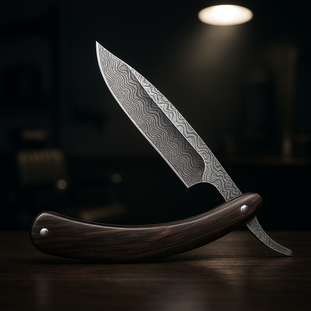 Damascus steel machete kukri style knife replica