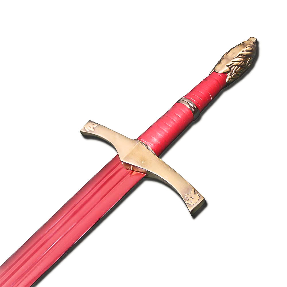 Game of Thrones Joffrey Baratheon Widow's Wail Sword Replica with House Lannister Display Plaque