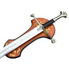 Anduril Sword of Narsil The King Aragorn Lord of The Rings Sword With Wall Plaque & Scabbard