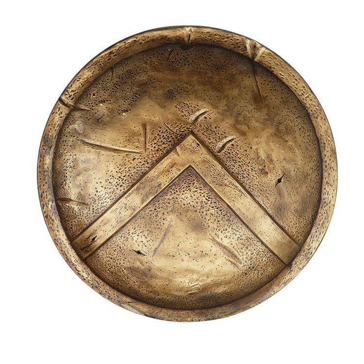 King Leonidas Spartan shield replica with lambda symbol