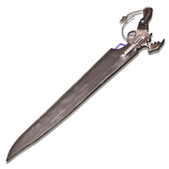 Final Fantasy VIII Squall Leonhart Winged Gunblade Replica with Custom Blue Glow Edge & Sheath