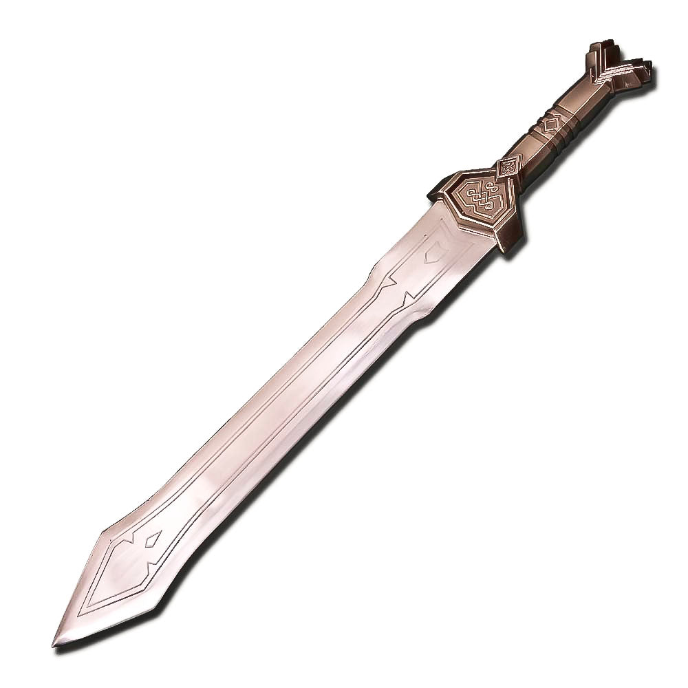 The Hobbit Thorin Oakenshield Regal Sword Replica with Wooden Wall Display Plaque