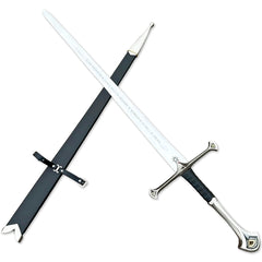 Anduril Sword of Narsil The King Aragorn Lord of The Rings Sword With Wall Plaque & Scabbard