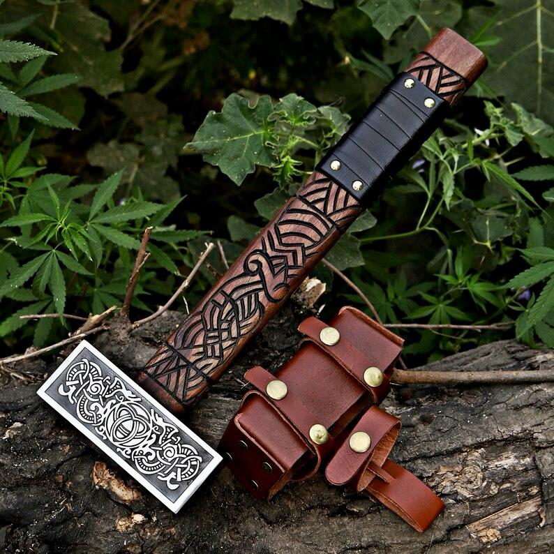 Hammer viking hammer blacksmith hammer engraved hammer viking gift for him Birthday Anniversary fathers day gift Viking costume hammer